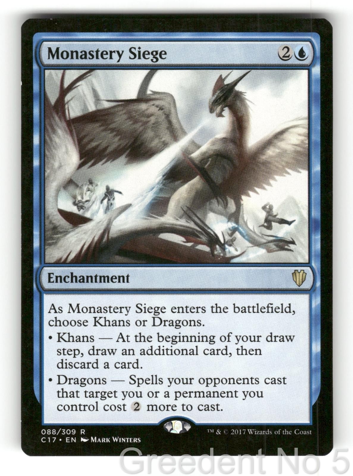 Monastery Siege 88 Rare Commander 2017 Magic: The Gathering Lightly Played