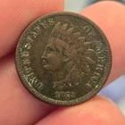 1873 open 3 Indian Cent XF
