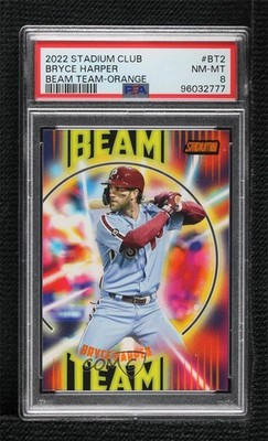 2022 Topps Stadium Club Beam Team Orange 9/10 Bryce Harper #BT-2 04yw