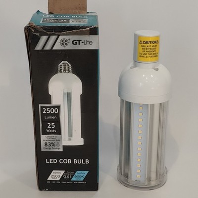 GT-Lite 25w 2500 Lumen 5k Led Cob Bulb  GT-CB-25C 5000K E26 Non-dimmable