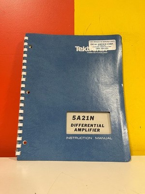 Tektronix 070-1139-00 5A21N Differential Amplifier Instruction Manual
