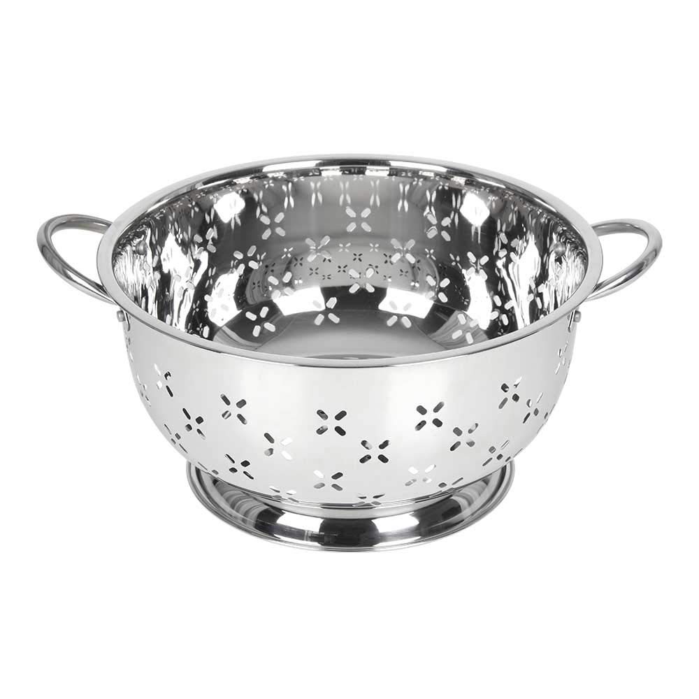 Stainless Steel Colander for Home Kitchen with Handles and Stable Base - For ...
