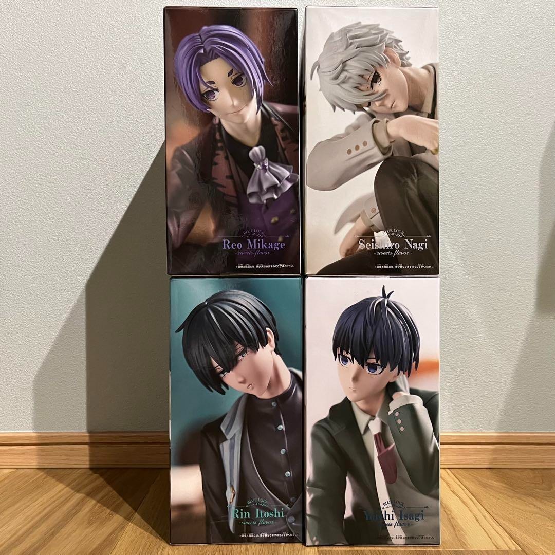 Epitome Blue Lock Anime Figure Seishiro Nagi/Reo Mikage/Isagi Yoichi/Bachira Meguru Action Figure 6 pezzi Versione Q Modello in PVC Modello Statua da Collezione Decorazione Desktop Regali Fan (Stile 1