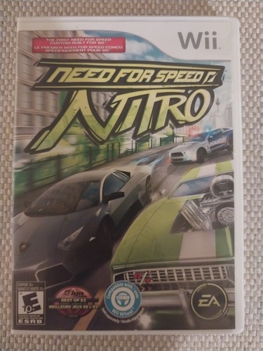 Need For Speed NITRO (Nintendo Wii, 2009) Complete With Manual CIB