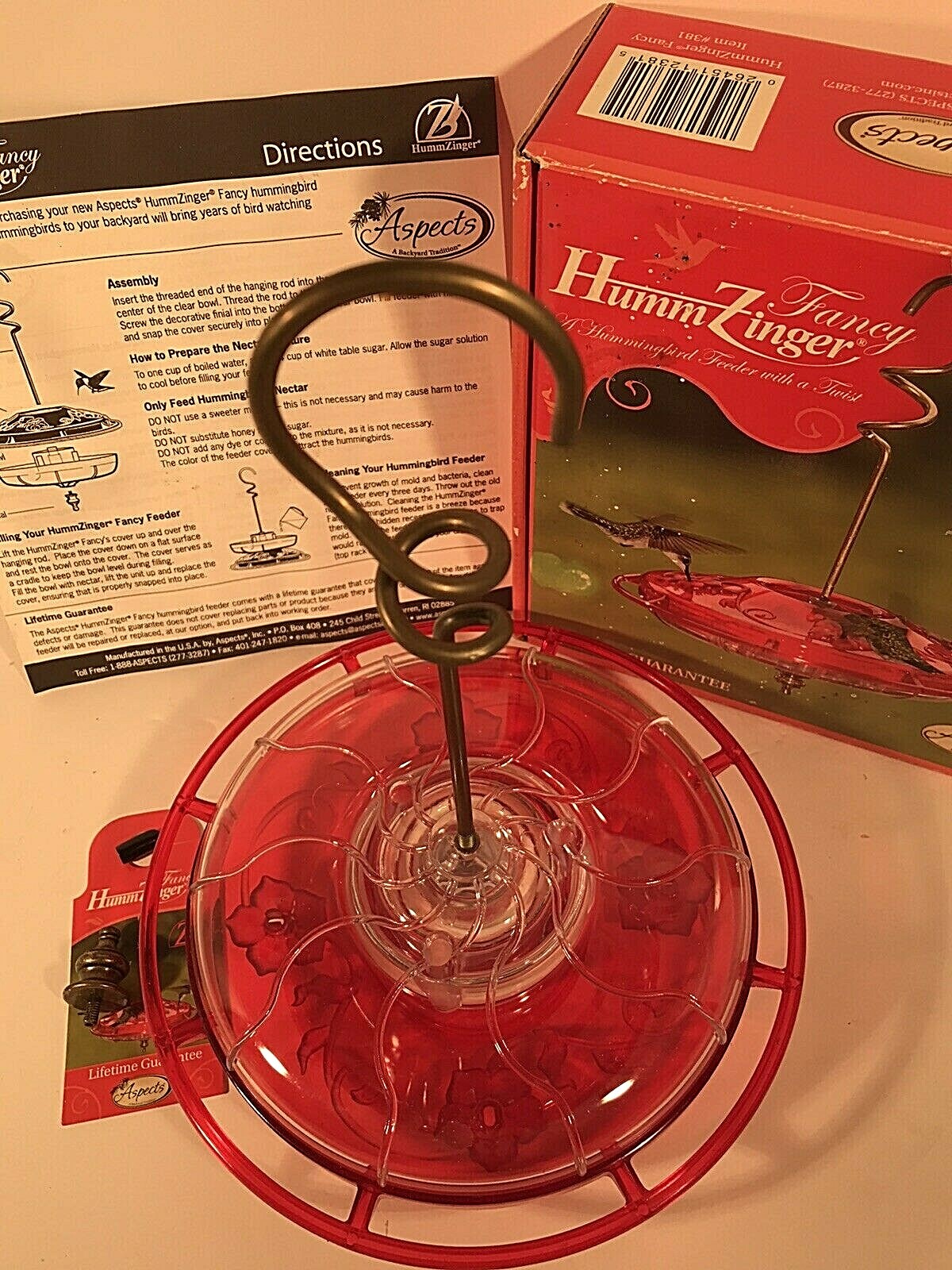 Aspects 381 Hummzinger Fancy Hummingbird Feeder Rose For Sale