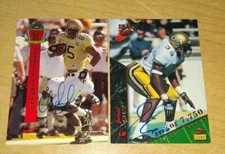1995 Georgia Tech Yellow Jackets Auto  Charlie Simmons Jamal Cox Autograph