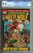 RED WOLF #3 CGC 9.2 WHITE PAGES // SYD SHORES COVER 1972