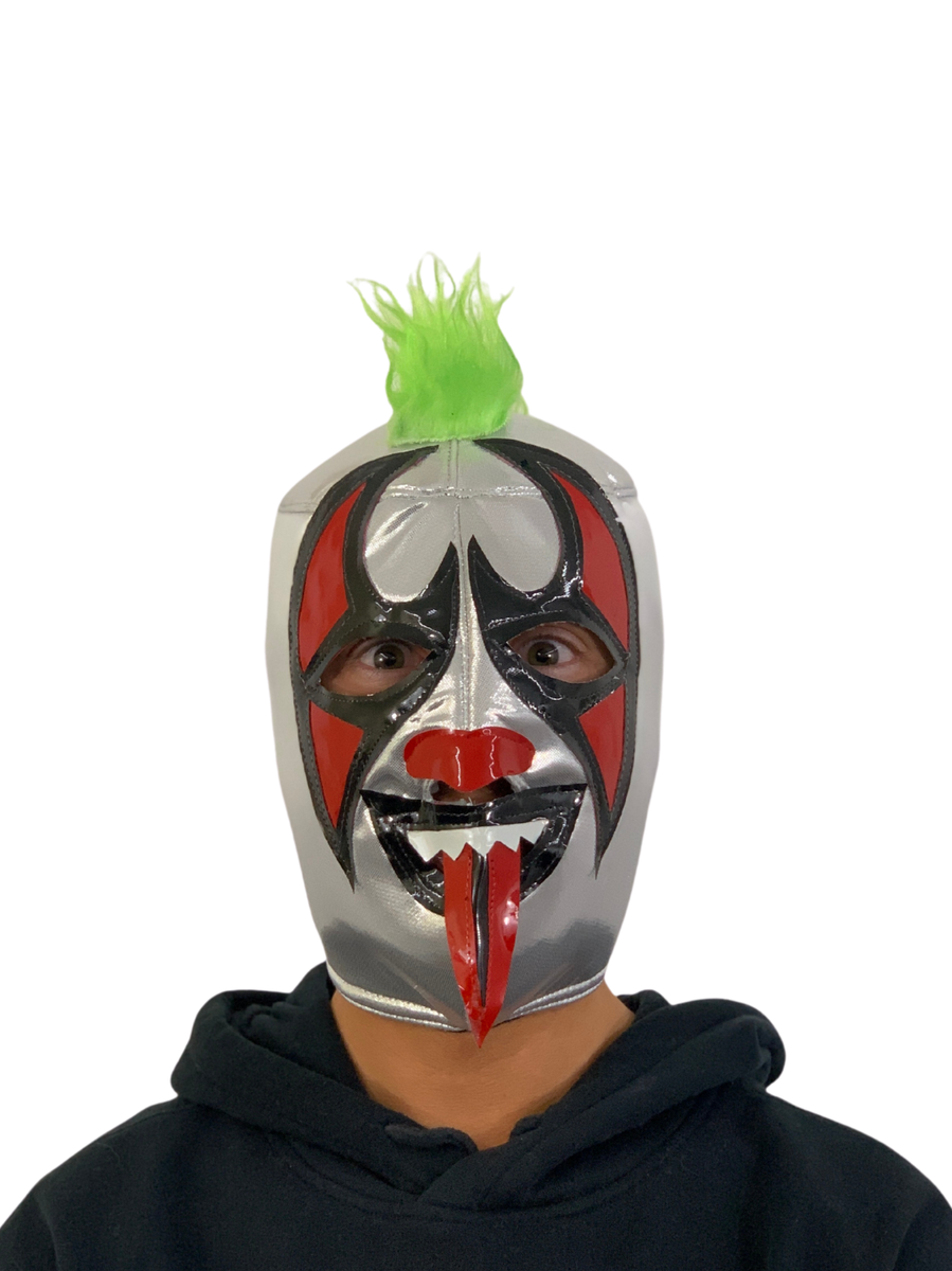Mexican Luchador Adult Psycho Clown Mask- Wrestling , Costume