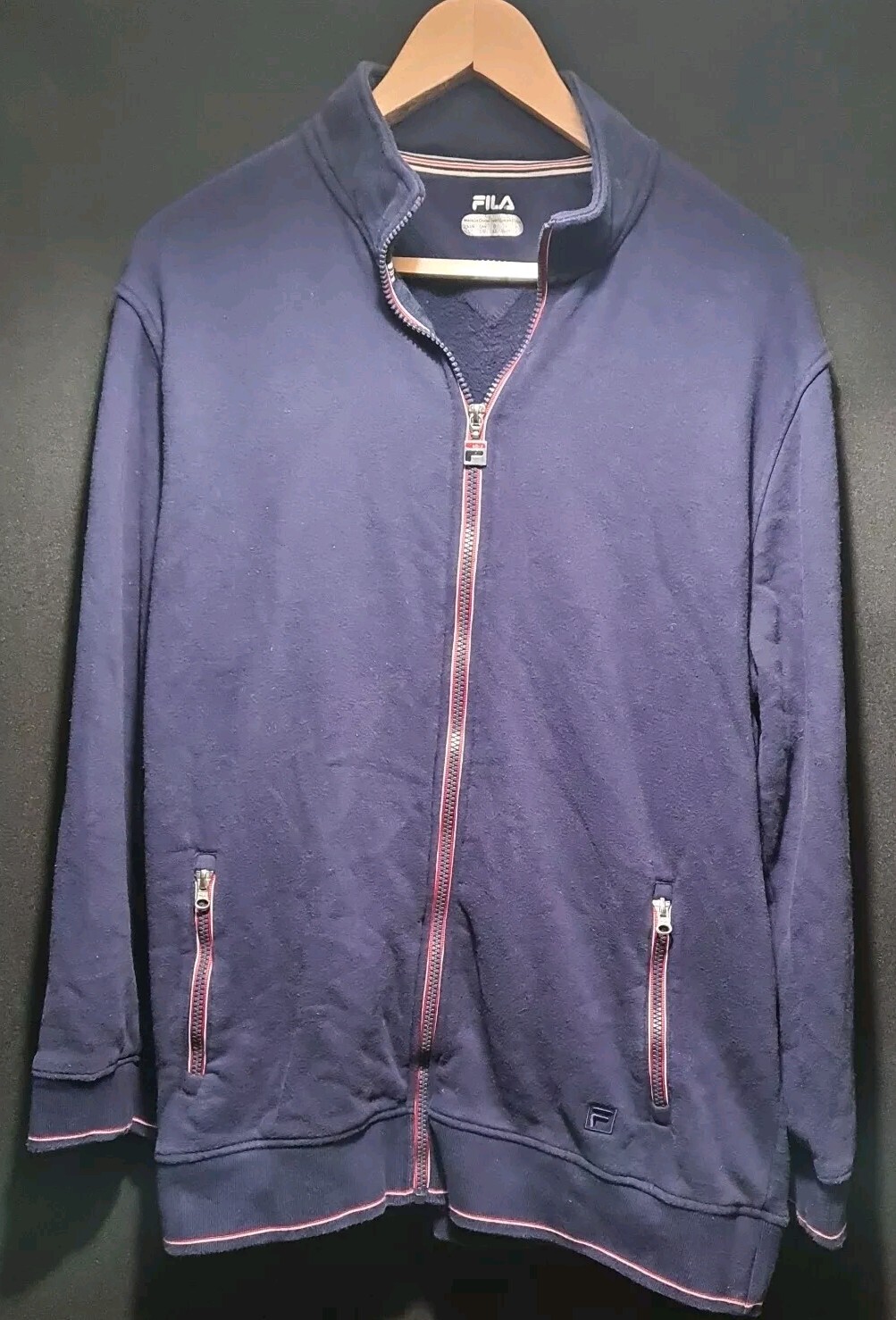 Giacca da pista Fila blu navy taglia grande