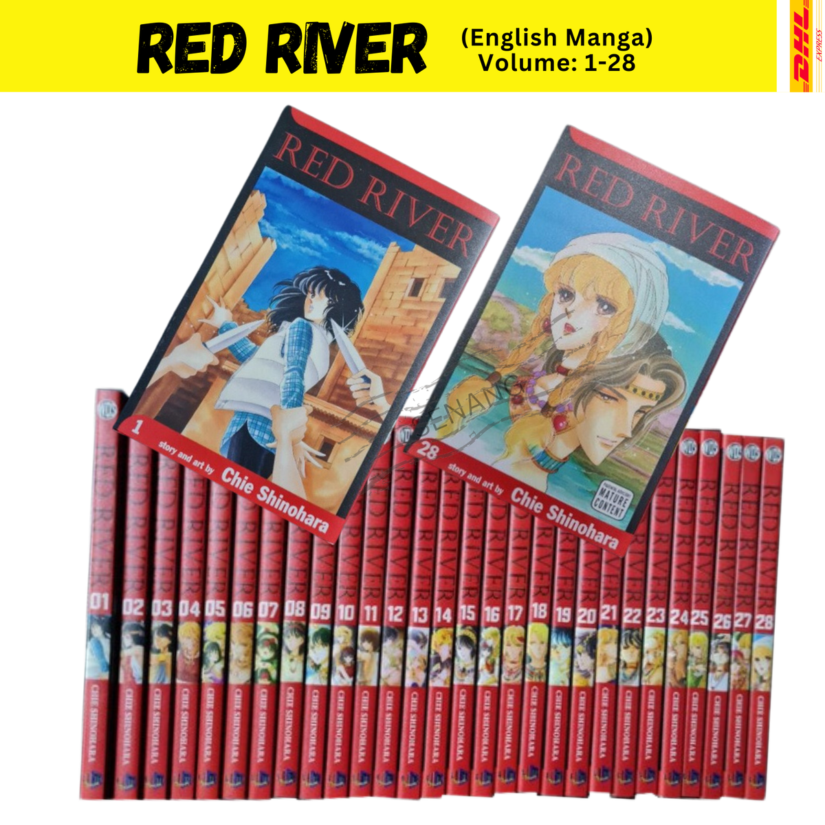 Red River Chie Shinohara Manga English Version Volume 1-28 (END