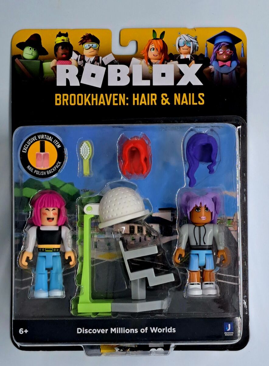 ROBLOX Action Figure BROOKHAVEN HAIR & NAILS Polish Playset