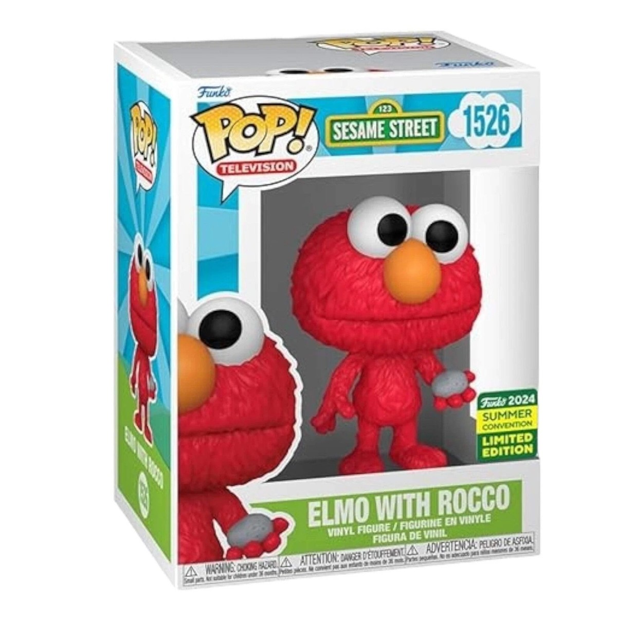 FUNKO POP SESAME STREET #1526 ELMO WITH ROCCO (2024 SDCC/SCE