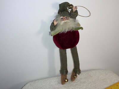 Whimsical Santa/ Elf with jingle Bells & round Belly