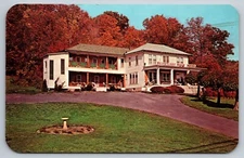 Keuka Lake NY West Lake Road Motel Postcard 1960s 70s W Potts Dexter Press