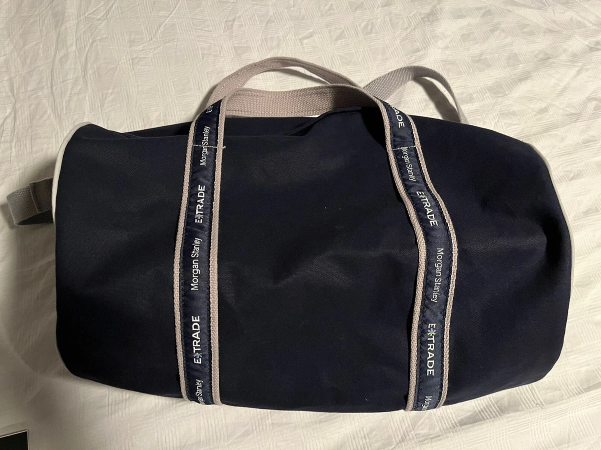 Morgan Stanley Scarborough u0026 Tweed Duffle Bag Banker Bag Gym Travel E Trade  Rare | eBay
