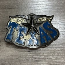 RARE VINTAGE TEXAS Lone Star Belt Buckle 1980 141 Great American USA Made