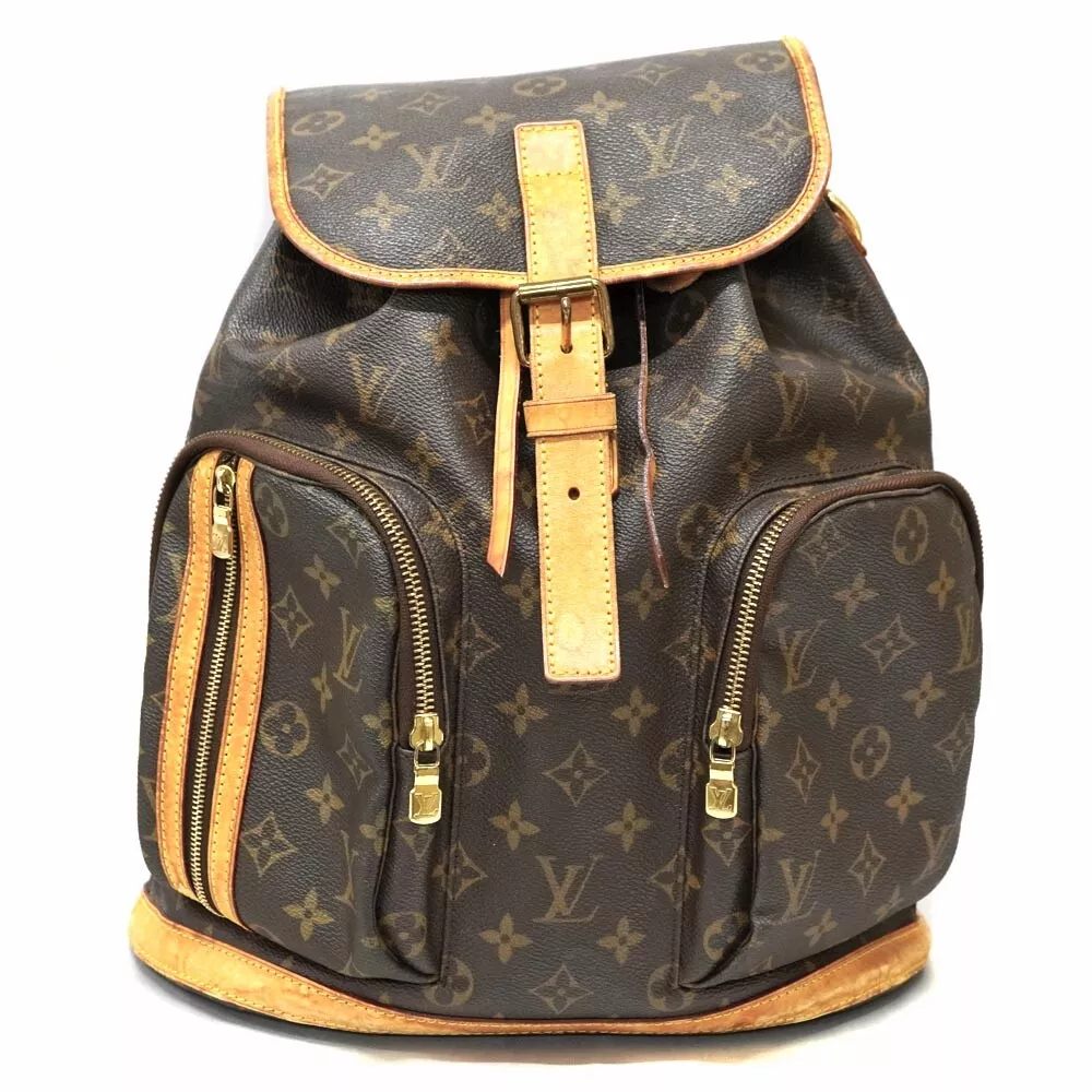 Authentic LOUIS VUITTON Monogram Sac a Dos Bosphore M40107 Men