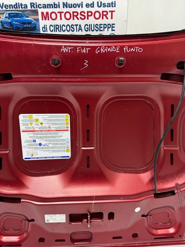 COFANO ANTERIORE FIAT GRANDE PUNTO (199) DAL 2005-, B3557 - Foto 6 di 7