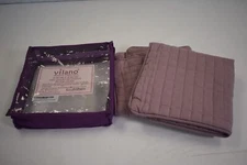 Vilano Southshore Fine Linens Quilted Pillow Sham Cover 18" x 18" Lavender 2 Pk