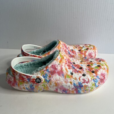 Crocs Men’s Pink & Orange Zing Tie-Dye Classic Lined Clog Crocs Tie Dye Crocs Orange Zing Multicolor | Mercari main image 4