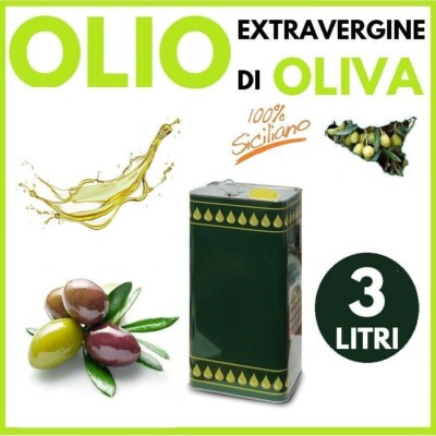 SICILIAN EXTRA VIRGIN OLIVE OIL NEW 2025 EXTRA VIRGIN OLIVE OIL NEW 3 LT