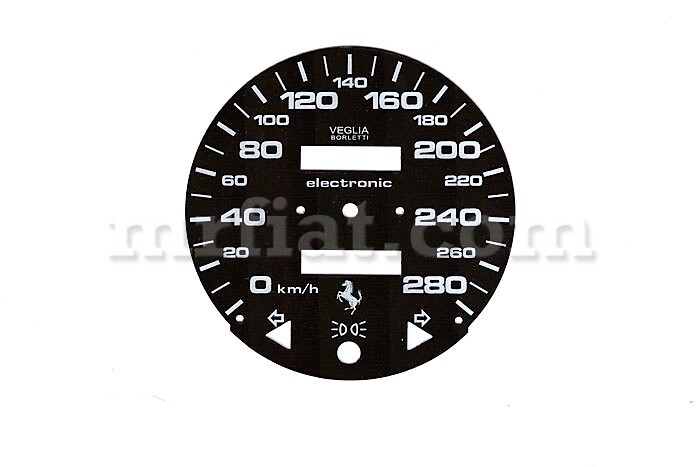Ferrari 308 GT/4 GTB GTS Speedometer Disc Mph To km/h W/ Carburetor New
