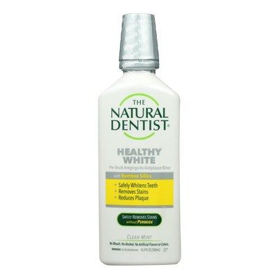 Natural Dentist Pre-Brush Whitening Rinse - Clean Mint - 16.9 oz