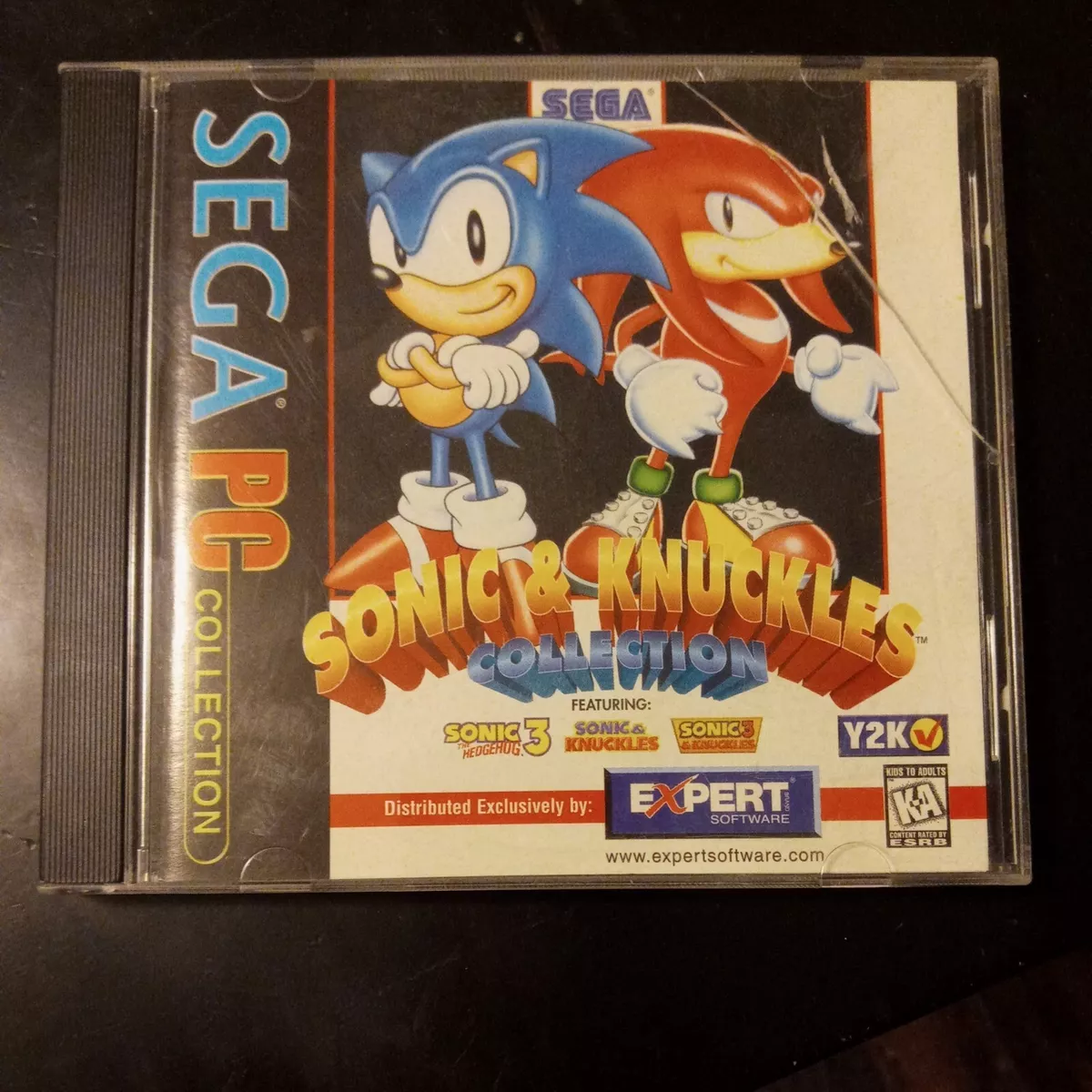 Sonic & Knuckles Collection PC CD-ROM 3 Games S3/S&K/S3&K Sega 1999  Windows95/98