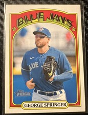 2021 Heritage High Number Base SP #716 George Springer - Toronto Blue Jays