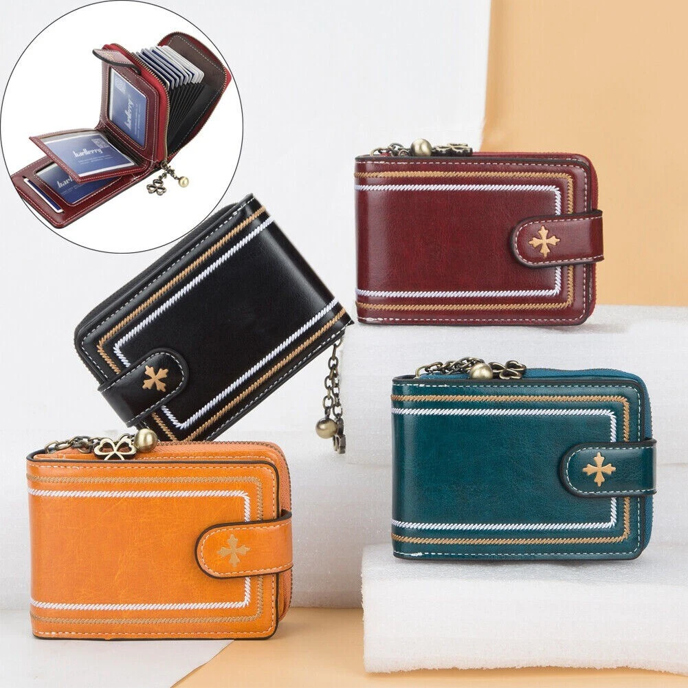 Womens RFID Blocking Small Compact Bifold Luxury Genuine Leather Pocket  Wallet Ladies Mini Purse with ID Window - China Wallets and Card Holders  price | Made-in-China.com