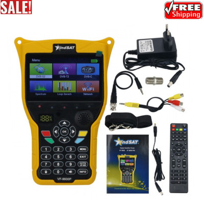 VF-9930 Pro Digital Satellite Finder Meter Support DVB-S2 & DVB-T & DVB-C