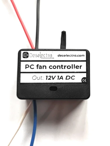 PC electronic fan temperature controlled thermostat regulator kit 1A 12V NTC Box - Picture 1 of 8