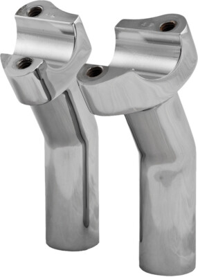HardDrive Forged Pullback Handlebar Risers 4 1/2in. Rise Chrome H57-6075CF-4.5