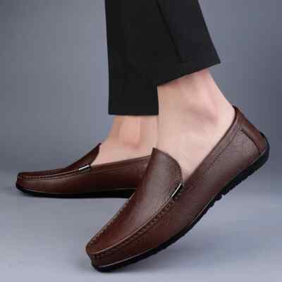 Mens Shoes Leather Casual Shoes Hot Sale Men Loafers Driving Shoe