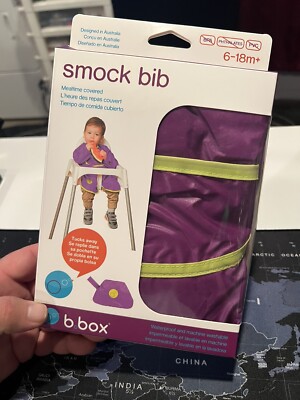 b.box Smock Bib 6-18 Months+ Eat & Play Long Sleeve