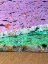 9mm or 11mm Thick Luxury High Density (120kgs/m3) carpet underlay UK made.