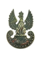 Original Metal Badge Pin Eagle Crowned Polish Army Poland - Cap Hat Beret Rank