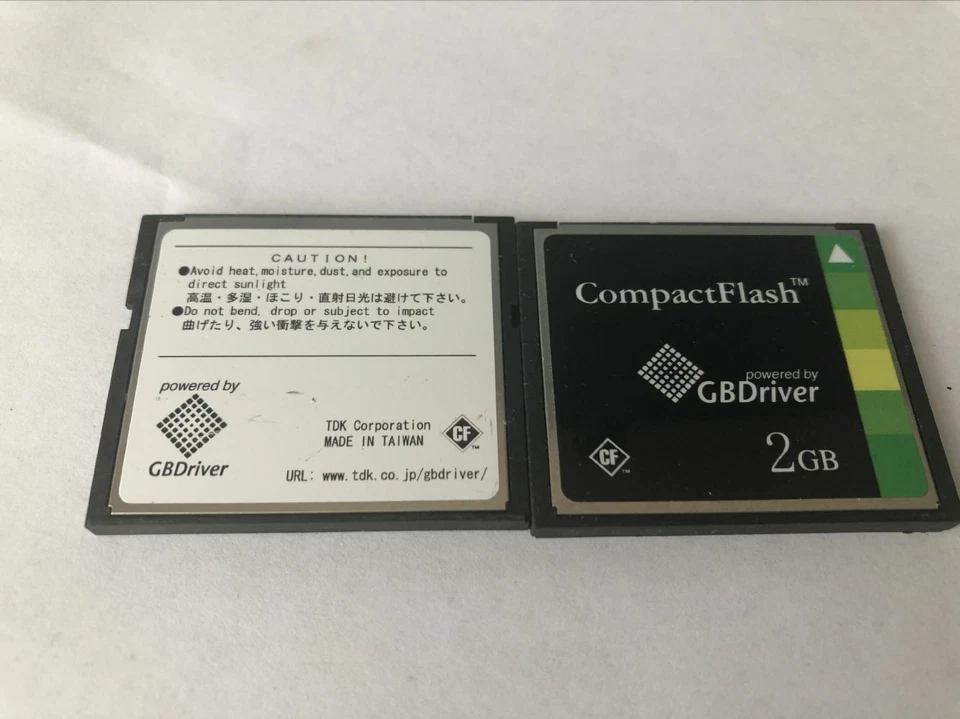 2PCS TDK CompactFlash Card 2GB CF card memory 2G GBDriver CompactFlash - Image 3 of 3