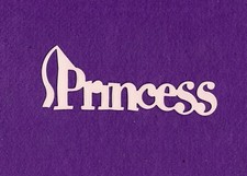 "PRINCESS" die cuts scrapbook cards