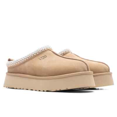 NEW WMNS UGG Braid Tazz Sand Platform Slippers 1122553-SAN Women's