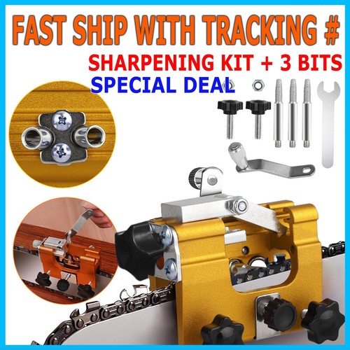 Portable Chainsaw Sharpening Jig Sharpener Kit for 12-20" Chainsaw ...