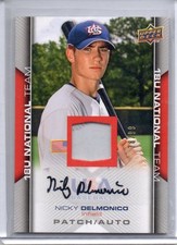 NICK NICKY DELMONICO 2009 UPPER DECK Autograph Jersey Card 78/99 RC Auto 