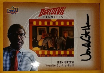   2018 UD DAREDEVIL VONDIE CURTIS-HALL FILM CEL AUTOGRAPH BEN URICH   FC-BU