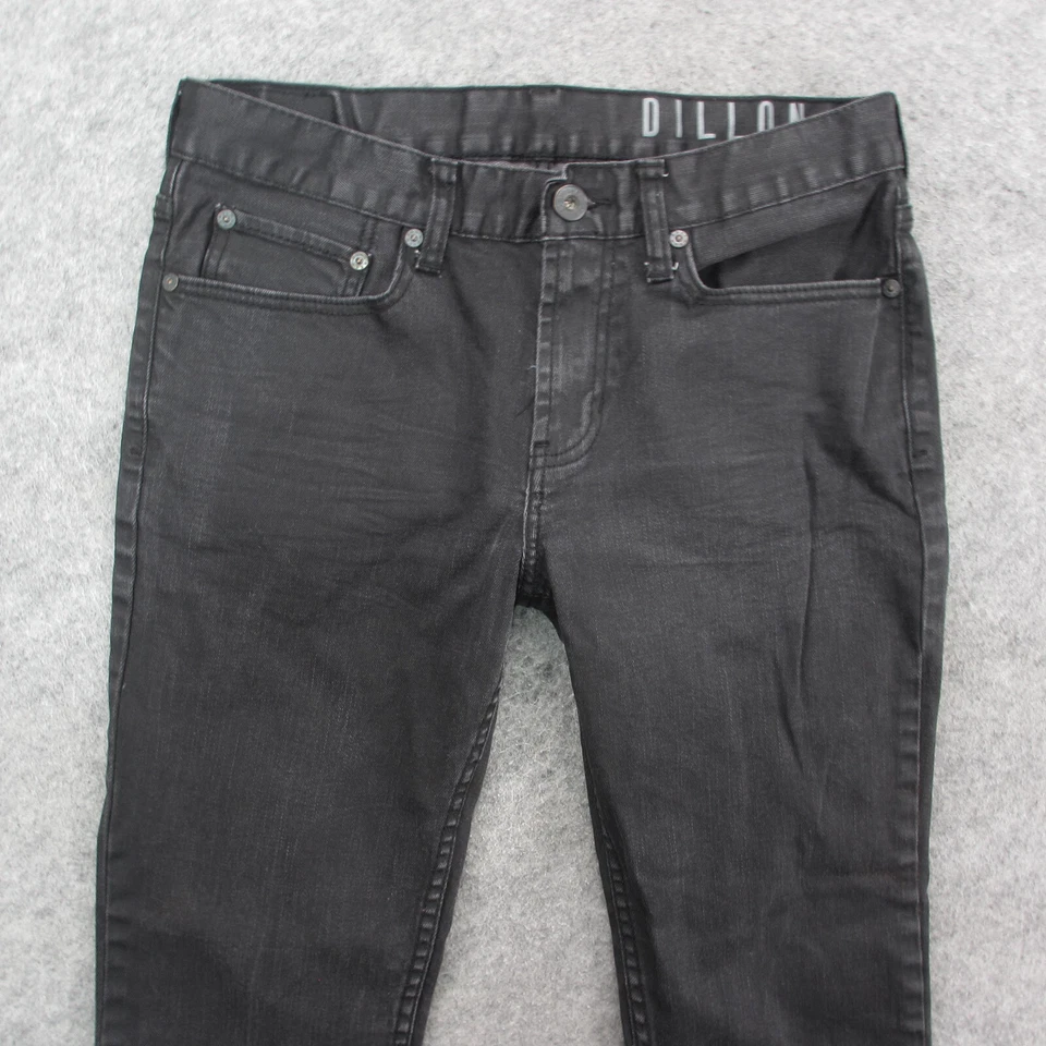 Jeans skinny masculino Dillon 31x30 preto lavagem escura - Imagem 2 de 4