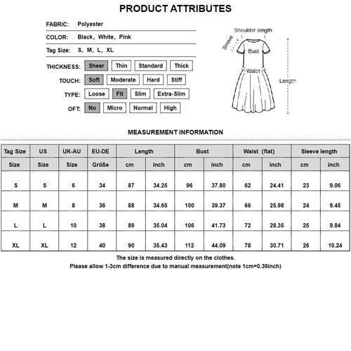 Women Summer Butterfly Sleeve V Neck Chiffon A-Line Sundresses Mini Dresses US - Picture 2 of 25