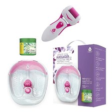 Ultimate Foot Care Bundle: Foot Spa Massager with Tea Tree Oil Foot Salt Scrub 