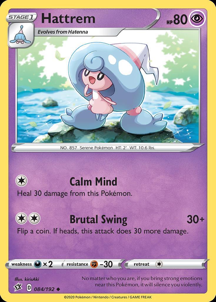 Pokemon Hattrem (84/213) Rebel Clash NM