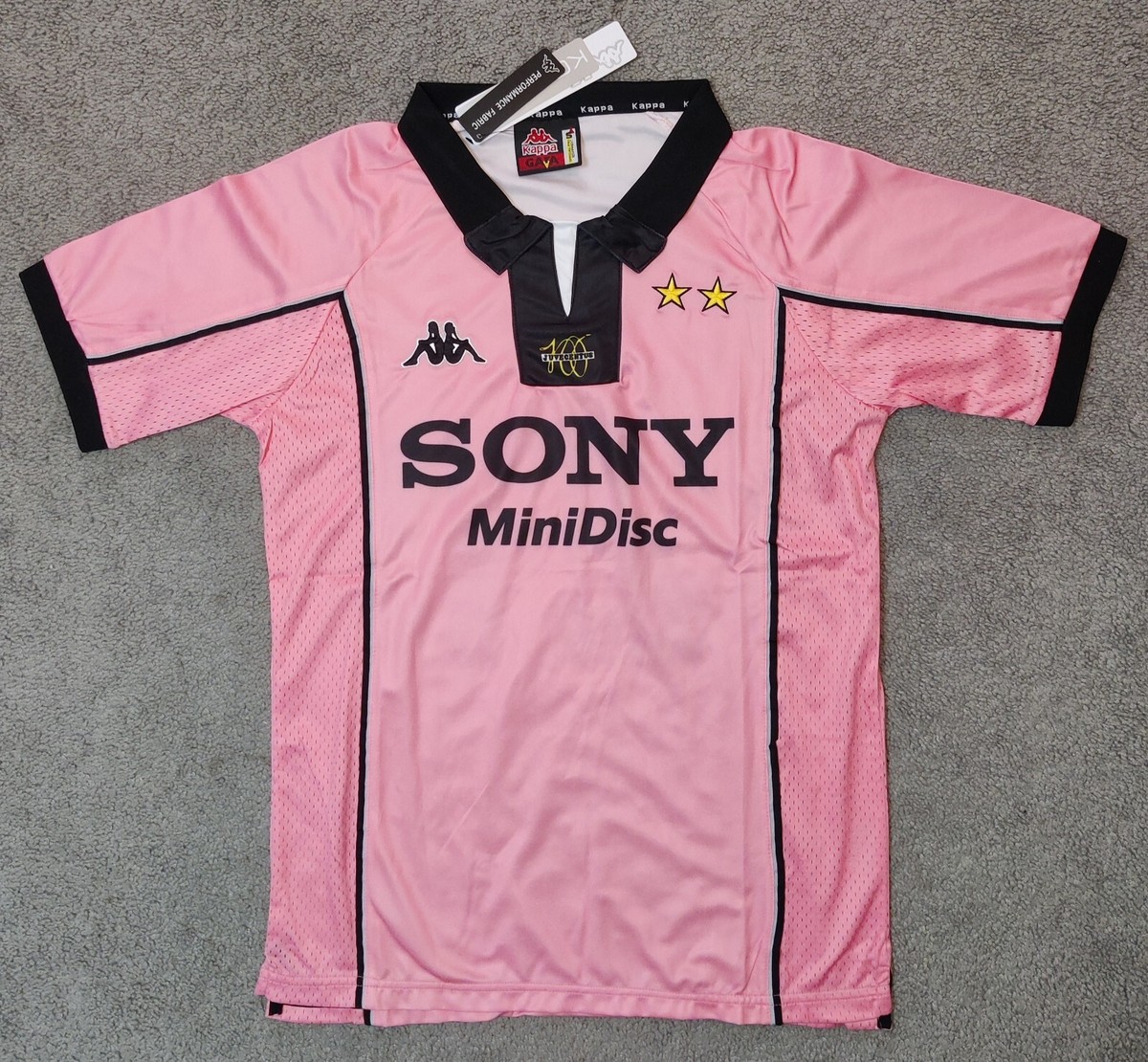 Juventus 1997/98 Del Piero #10 Kappa Pink Soccer Football