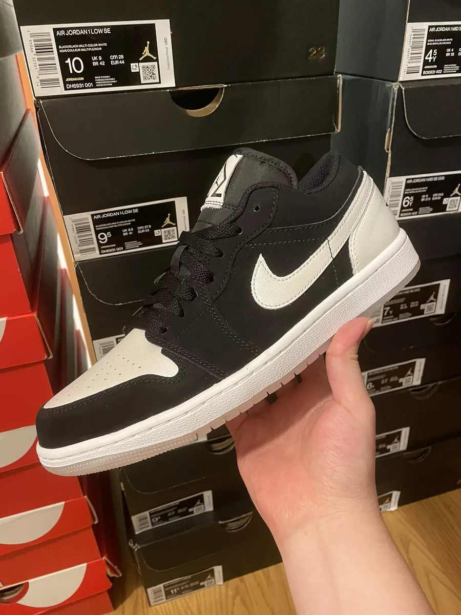 Nike Air Jordan 1 Low SE Retro Diamond Shorts Black White DH6931-001 Men's Sizes