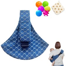 Baby Sling Carrier Adjustable Toddler Wrap 10-45lbs Ergonomic Infant Holder